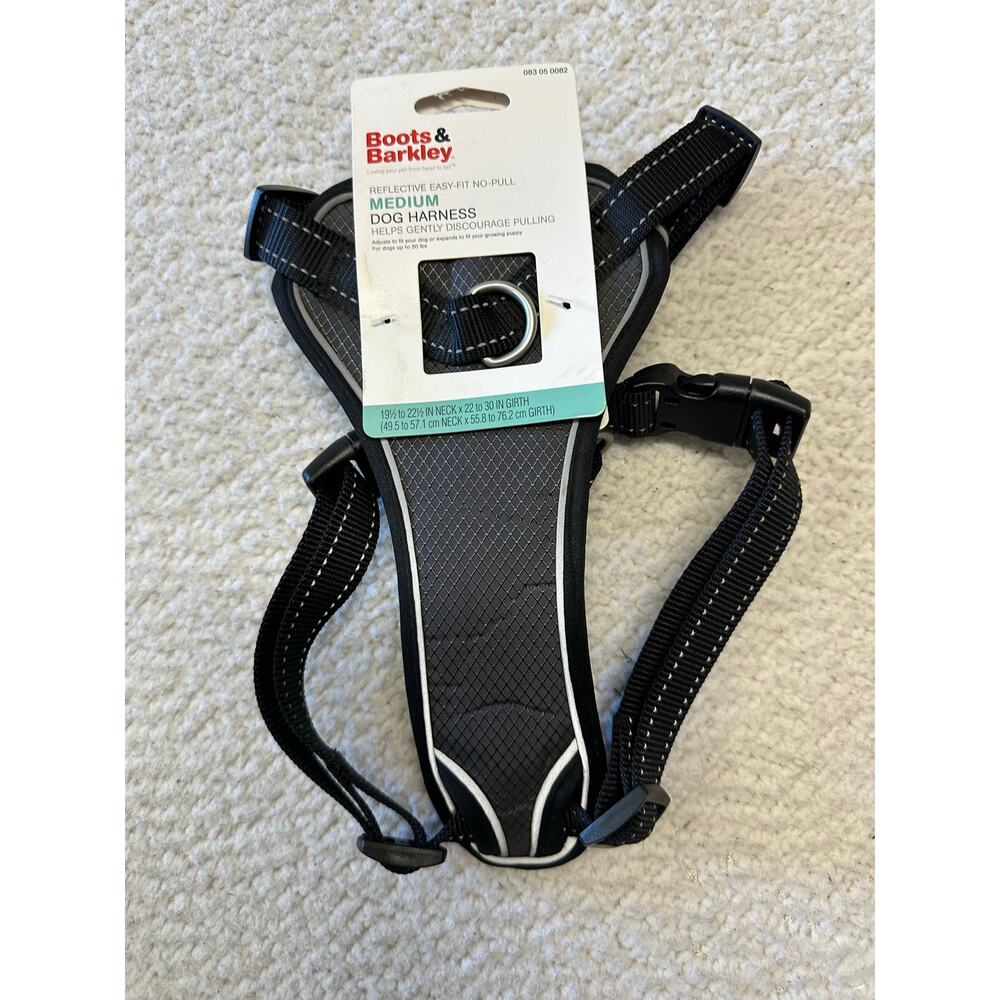 NWT* Boots & Barkley Reflective Easy Fit No Pull Dog Harness Medium